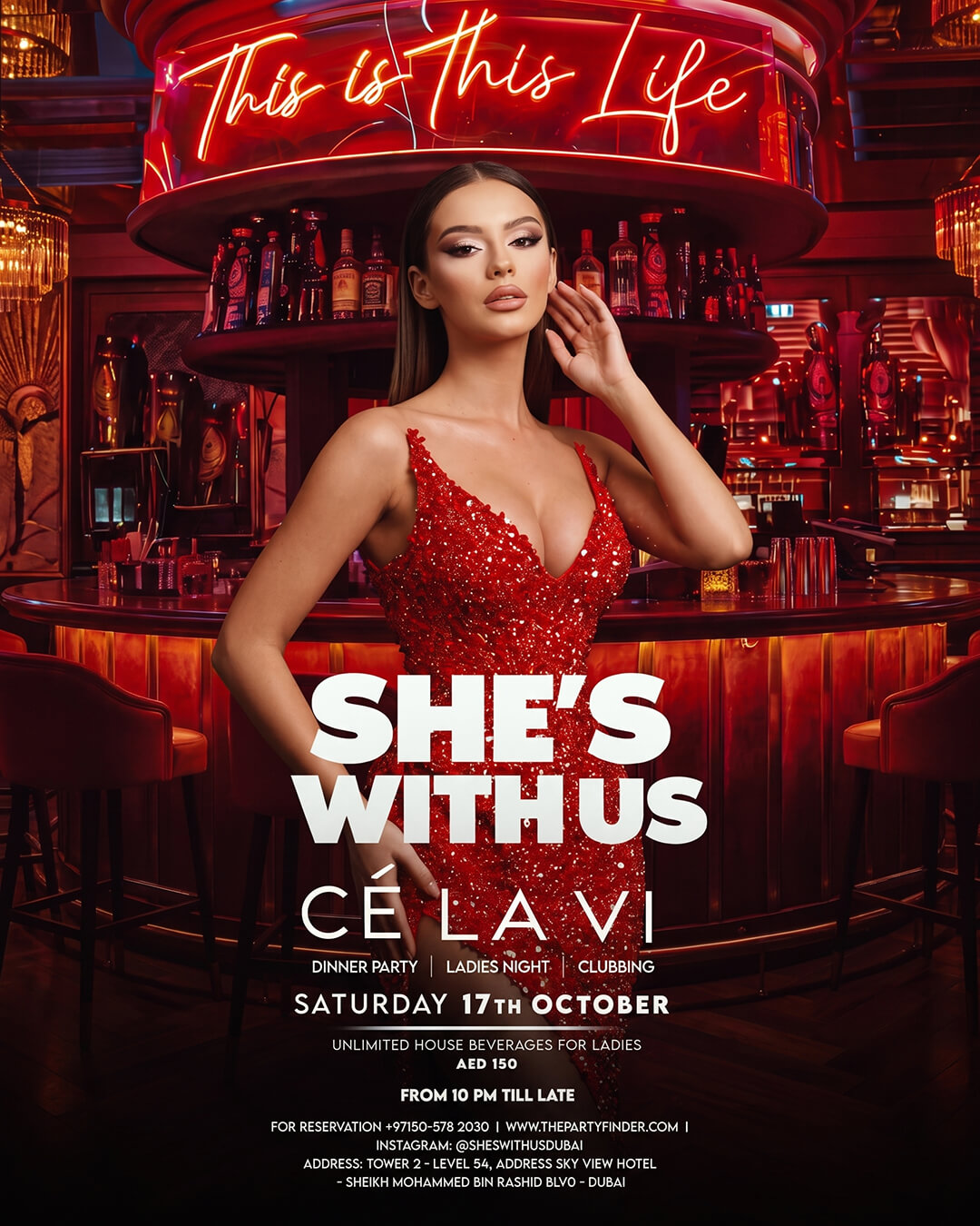 SHE'S WITH US Event Poster